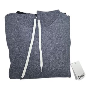 Feat BlanketBlend Size  XXL,Hoodie Color Hazy Black Unisex Sweatshirt NWT